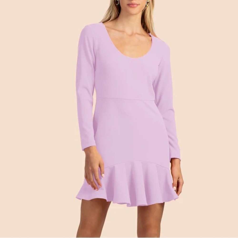 Trina‎ Turk NWT Flounce Purple Dress